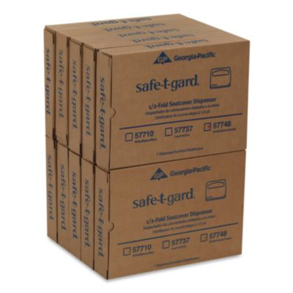 Safe-T-Gard Toilet Seat Cover Dispenser, 16.38 x 2.5 x 11.75, Gray, 10/Carton