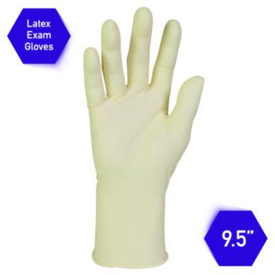 Pfe Latex Exam Gloves, Powder-Free, X-Large, 6.3 Mil Thick, 9.5" Long, Natural, 1,000/Carton