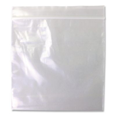 Reloc Zippit Plastic Zipper Bags, 6" x 6", Clear, 1,000/Box