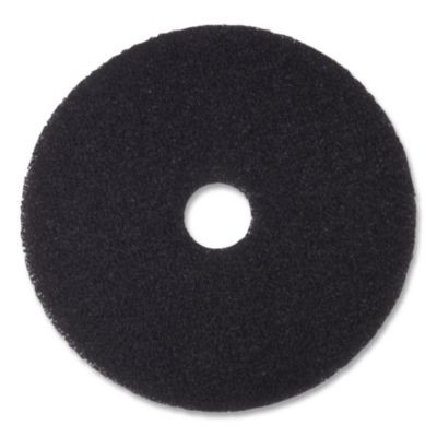 Stripper Pad, 10" Diameter, Black, 5/Carton