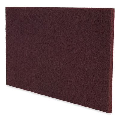 Surface Preparation Pad Plus, 18 x 12, Maroon, 5/Carton