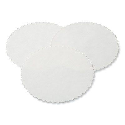 Pulpbrd Coaster Scal Edg E 3.375In Plain Whi 4/25