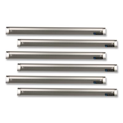 Check Rack, 36 x 0.75 x 2, Silver, 6/Carton