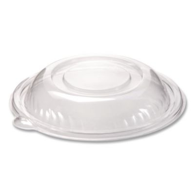 Caterline Pack 'n Serv Dome Lid, 7" Dia x 1.5" h, Clear, Plastic, 50/Pack, 2 Packs/Carton