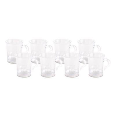 Classicware Coffee Mug, 8 Oz, Clear, 192/Carton