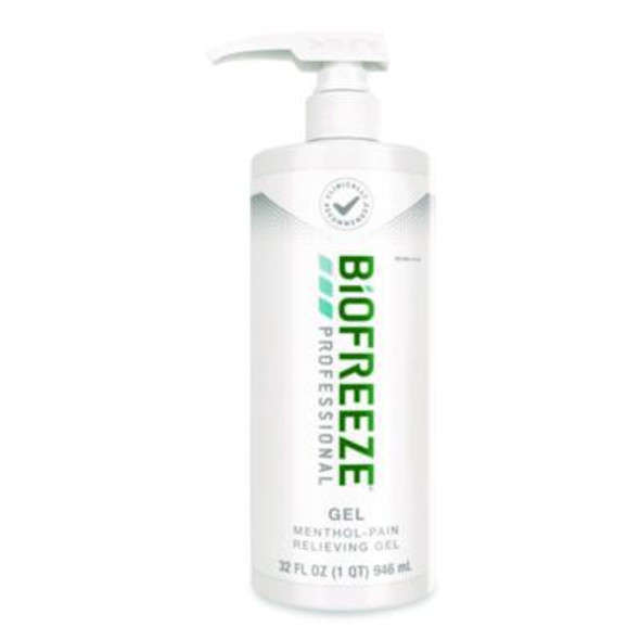Professional Green Topical Analgesic Pain Reliever Gel, 32 Oz Pump