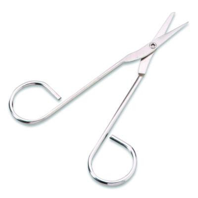 First Aid Scissors, 4.5" Long, Straight Nickel Handle