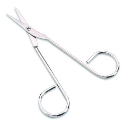 First Aid Scissors, 4.5" Long, Straight Nickel Handle