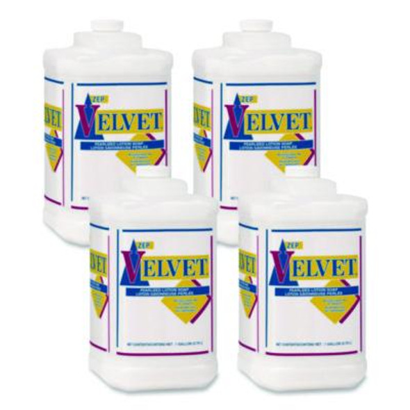 Velvet Lotion Soap, Pleasant Scent, 1 Gal Bottle, 4/Carton