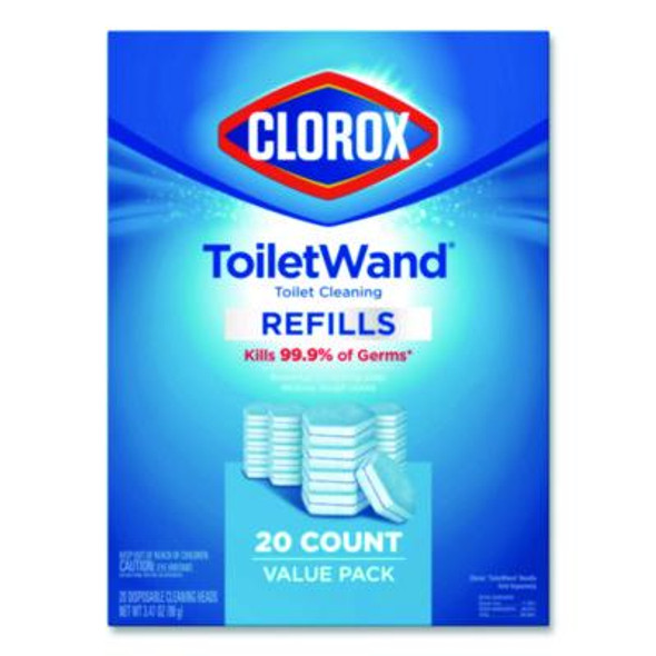 Toiletwand Toilet Cleaning Refills, Disinfecting Scrubbing Pads, 20 Count, 4/Carton