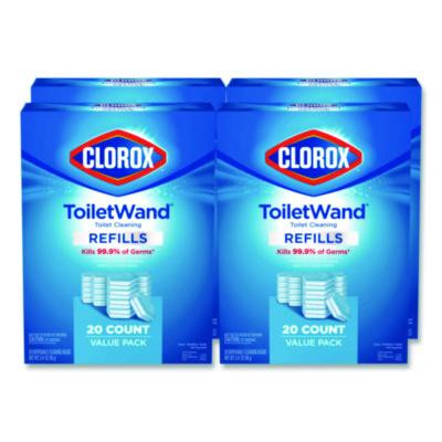 Toiletwand Toilet Cleaning Refills, Disinfecting Scrubbing Pads, 20 Count, 4/Carton