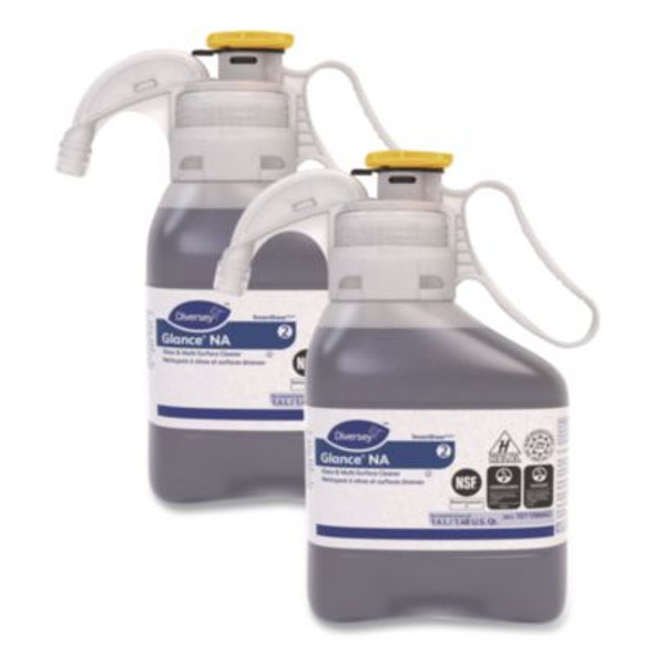 Glance Na Glass And Multi-Surface Cleaner Sc, Unscented, 1.4 L Smartdose, 2/Carton