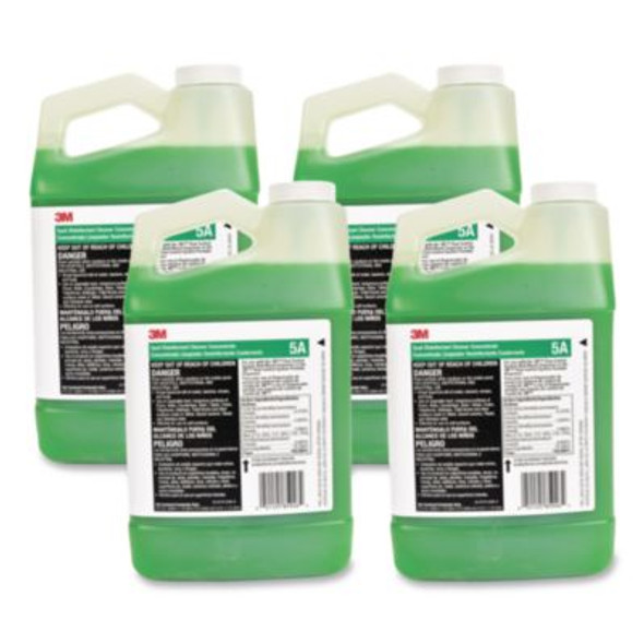 Quat Disinfectant Cleaner Concentrate, Pleasant Scent, 0.5 Gal Bottle, 4/Carton