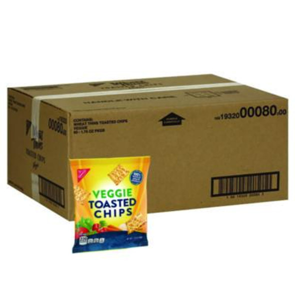 Wheat Thins Toasted Veggie Chips, 1.75 Oz Bag, 60/Carton