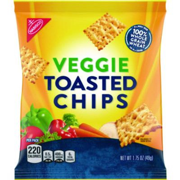 Wheat Thins Toasted Veggie Chips, 1.75 Oz Bag, 60/Carton