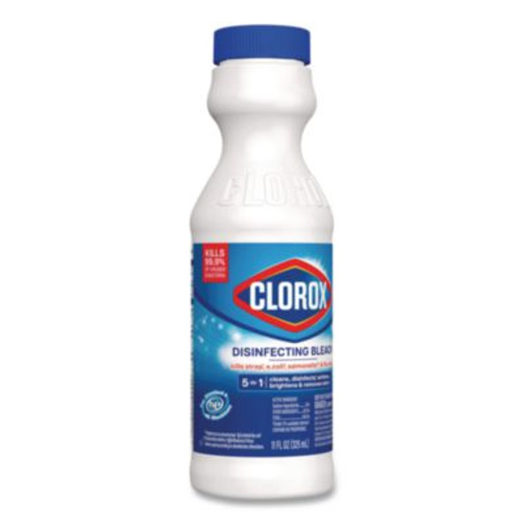 Concentrated Regular Disinfecting Bleach, 11 Oz Bottle, 28/Carton