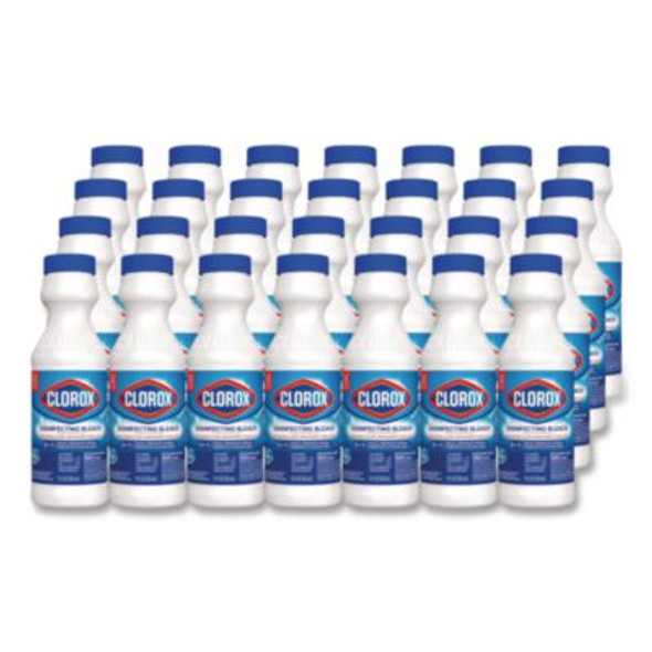 Concentrated Regular Disinfecting Bleach, 11 Oz Bottle, 28/Carton