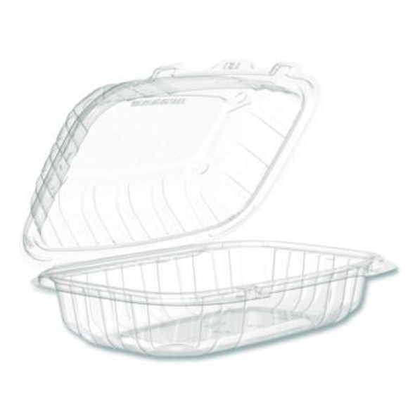 Microwaveable Hinged Containers, Proplanet, 6.5 x 9 x 3, Clear, Plastic, 300/Carton