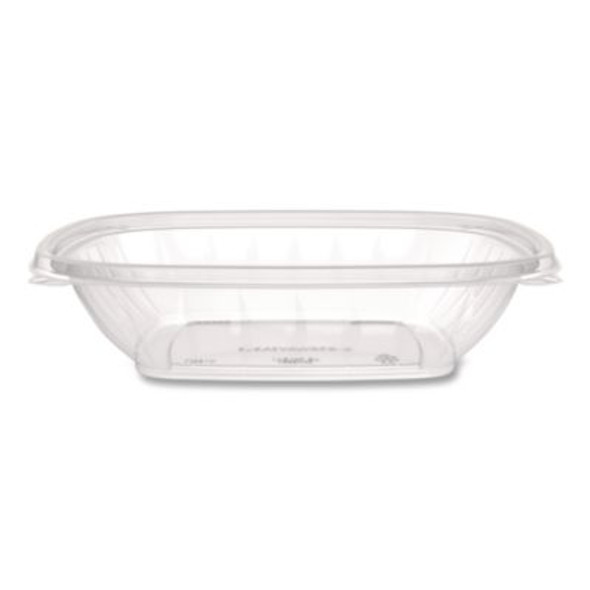 Square Plastic Bowls, 32 Oz, 5 x 5 x 1.49, Clear, Plastic, 63 Bowls/Sleeve, 4 Sleeves/Carton
