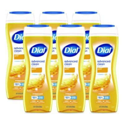 Body Wash Advanced Clean Gold, Original Gold Scent, 16 Oz, 6/Carton