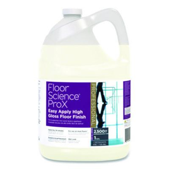 Floor Science Prox Easy Apply High Gloss Floor Finish, 1 Gal Bottle, 4/Carton