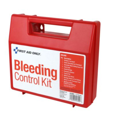 Bleeding Control Wall Station Single Kit - Deluxe, 14 Pieces, Plastic Case