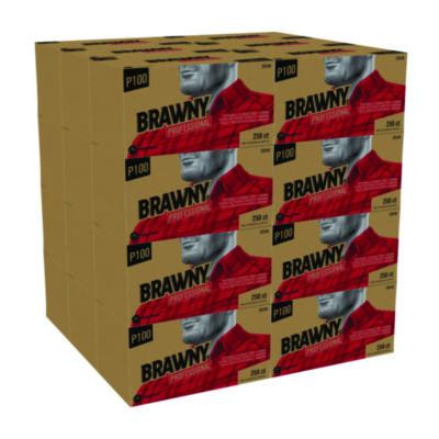 All Purpose Wipers, 1-Ply, 9 x 10.25, Brown, 250 Wipers/Box, 24 Boxes/Carton