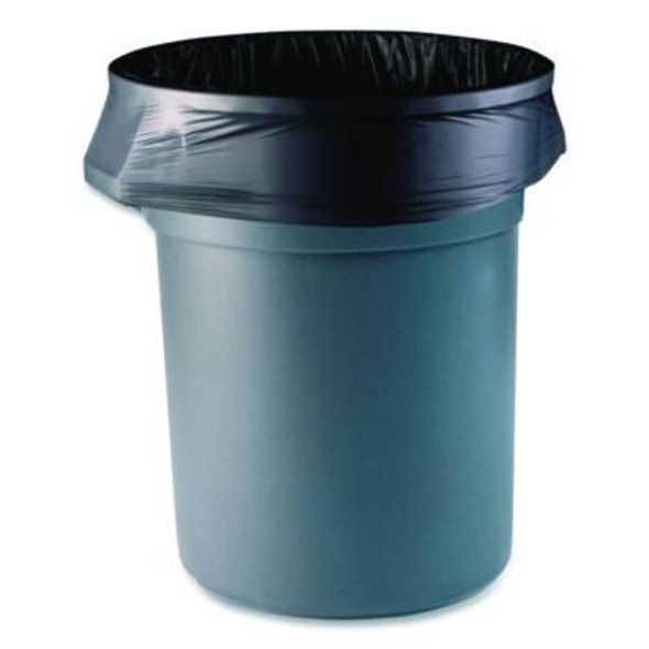 X-Liner Reprocessed Liners, 60 Gal, 2 Mil, 38 x 58, Black, Perforated Roll, 100/Carton
