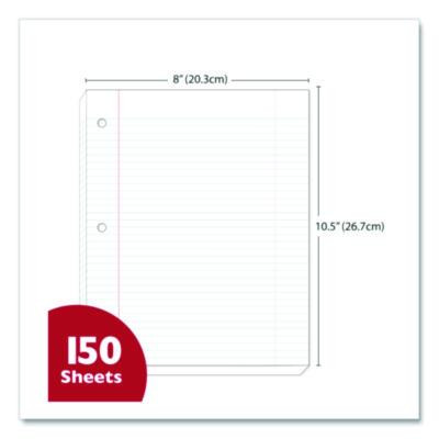 Filler Paper, Side: 3-Hole Punched, Wide/Legal Rule, 150/Pack