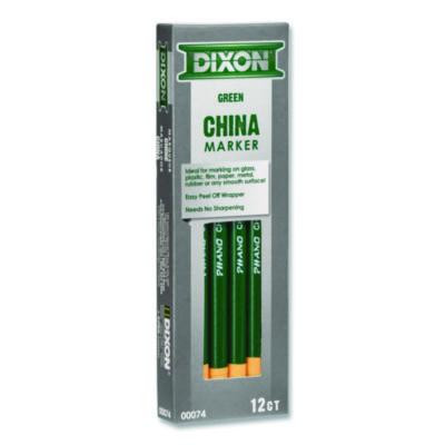 China Marker, 0.3" x 7", Green, Dozen