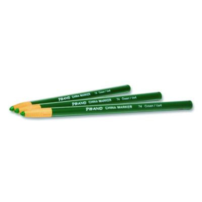 China Marker, 0.3" x 7", Green, Dozen