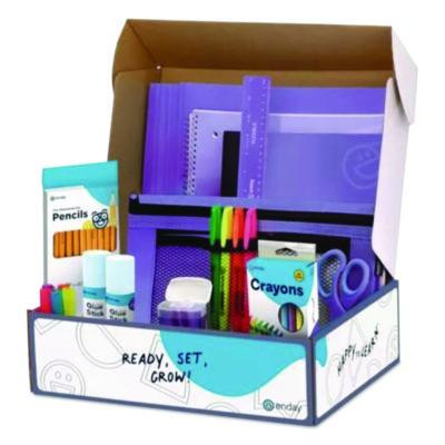 Back To School Supplies Kit For Grades K-5, Purple