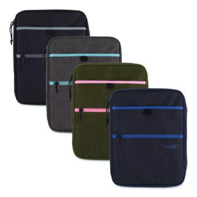 1" Carry All Zip Binder, 3 Rings, 1" Capacity, 11 x 8.5, Randomly Assorted Color
