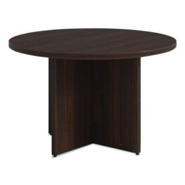 Alera Seville Round Conference Table, Round, 48" Diameter, Mahogany