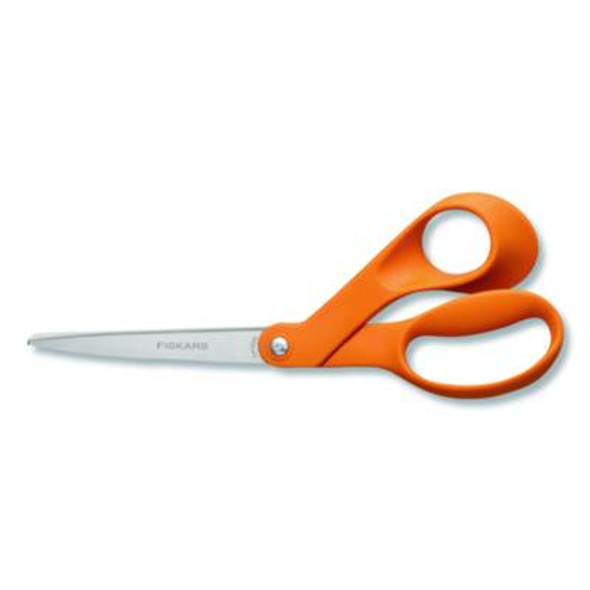 Original Orange-Handled Scissors, 8.41" Long, Offset Orange Handle
