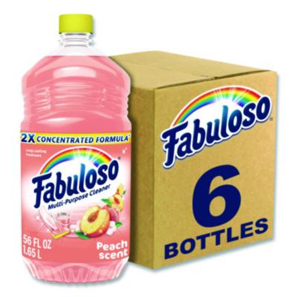 Multi-Use Cleaner, Peach Scent, 56 Oz Bottle, 6/Carton