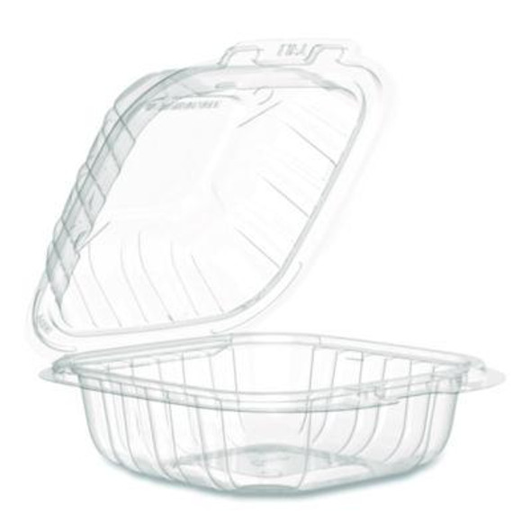 Microwaveable Hinged Containers, Proplanet, 6.31 x 6.31 x 3, Clear, Plastic, 300/Carton