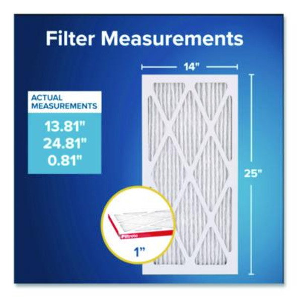 Allergen Defense Air Filter, Merv 11, Mpr 1000, 14 x 25, 4/Carton