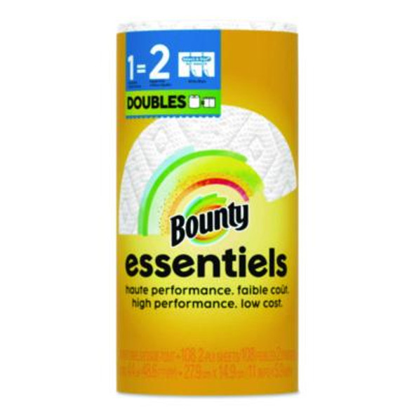 Essentials Select-A-Size Kitchen Roll Paper Towels, 2-Ply, 108 Sheets/Roll, 24 Rolls/Carton