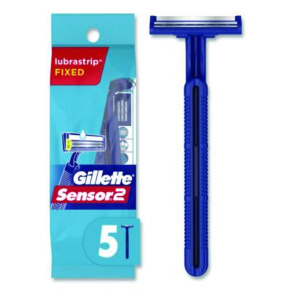 Sensor2 Disposable Razor, 2 Blades, 5/Pack, 36 Packs/Carton