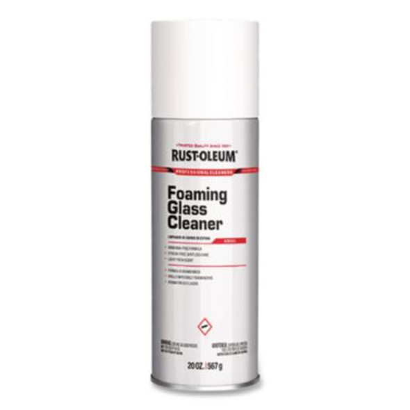 Professional Foaming Glass Cleaner Aerosol, 20 Oz Aerosol Spray, 12/Carton