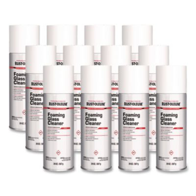 Professional Foaming Glass Cleaner Aerosol, 20 Oz Aerosol Spray, 12/Carton
