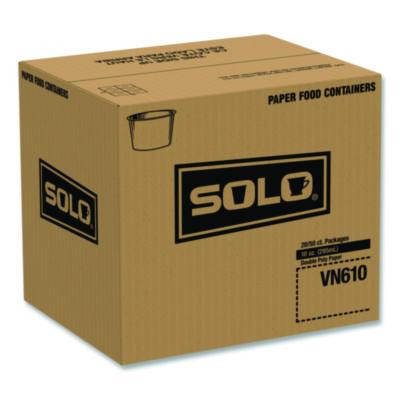 Double Poly Paper Food Containers, 10 Oz, 3.8 Dia x 2.7" h, White, Paper,1,000/Carton