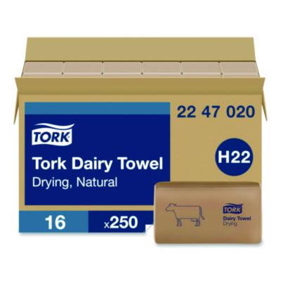 Dairy Towel, 1-Ply, 9.12 x 10.25, Natural, 250 Sheets/Pack, 16 Packs/Carton