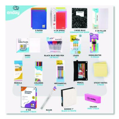 Back To School Supplies Kit For High School/College