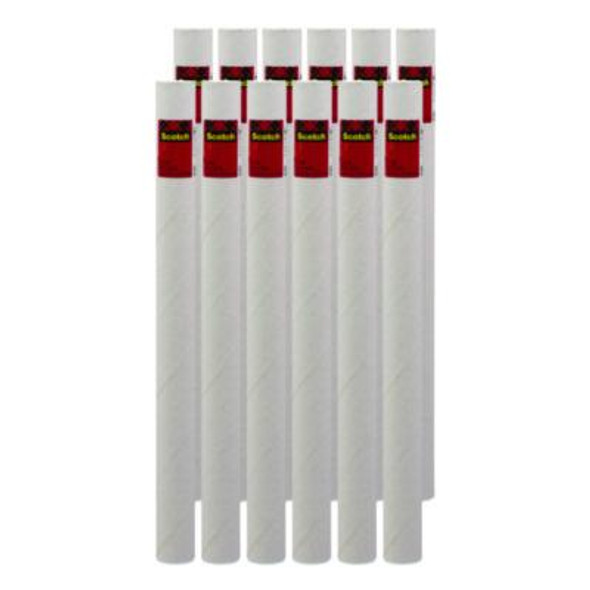 Mailing Tube, 24" Long, 2" Diameter, White, 12/Carton