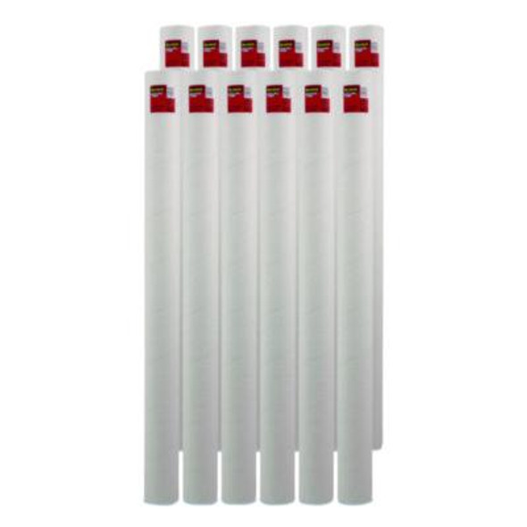 Mailing Tube, 48" Long, 4" Diameter, White, 12/Carton