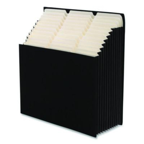 Stadium File, 10.5" Expansion, 12 Sections, 1/3-Cut Tabs, Letter Size, Charcoal