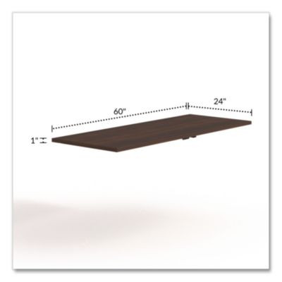 Alera Seville Training Table Top, Rectangular, 60w x 29d, Mahogany