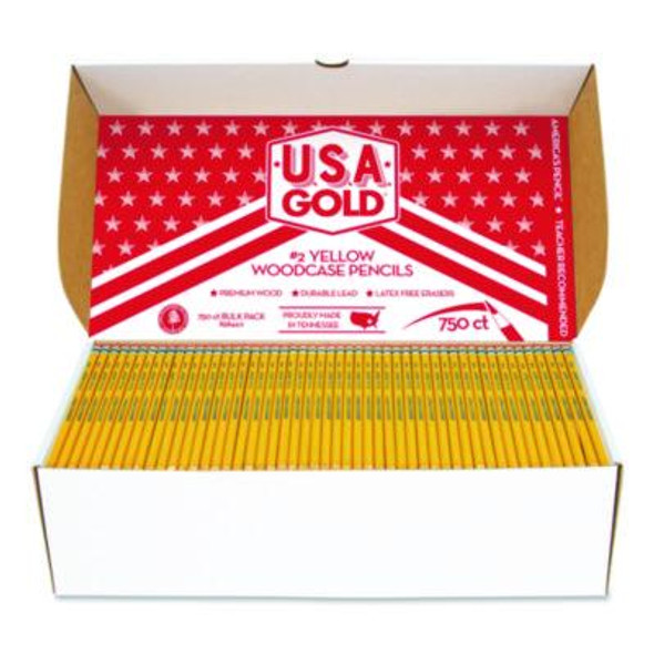 School Pencils, Hb (#2), Black Lead, Yellow Barrel, 750/Box